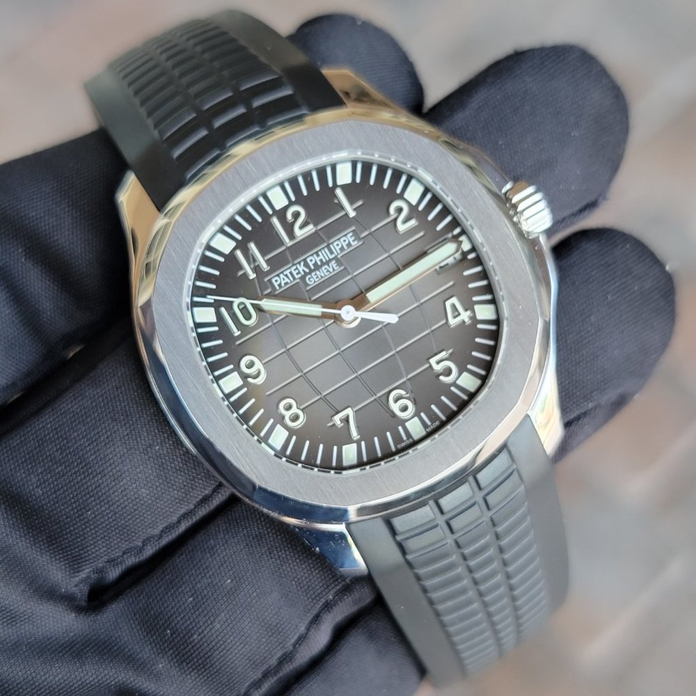 MINT PATEK PHILIPPE AQUANAUT 5167A-001 40mm MEN'S STAINLESS GREY LARGE FULL SET
